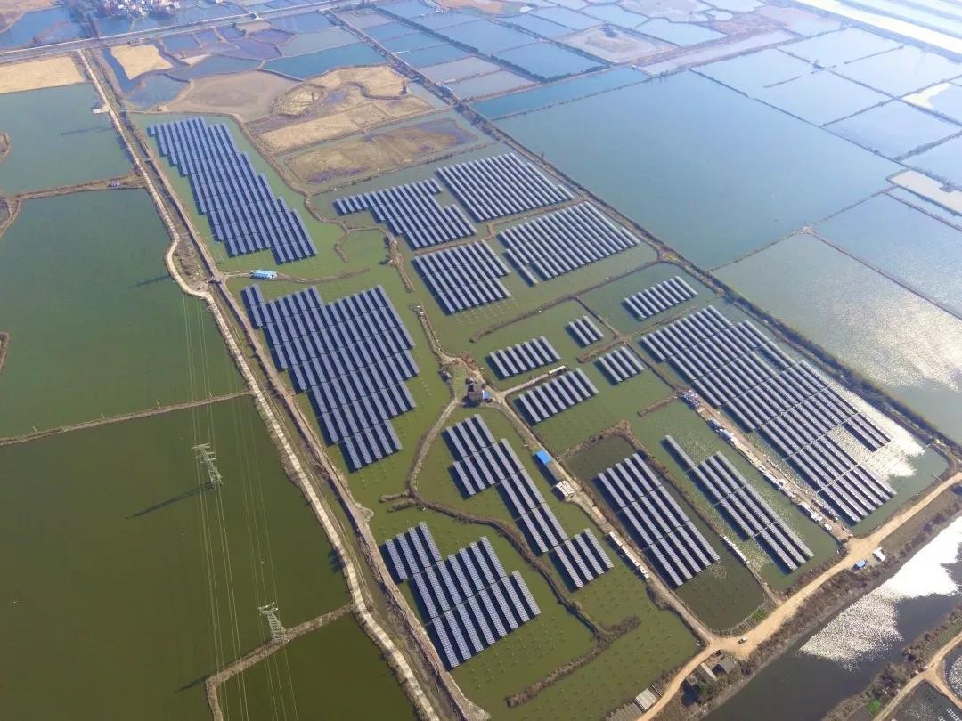 A Fishery-solar Masterpiece in the Watery Town - www.leihuo.com's 110 MW PV Project in Tongling, Anhui Province Successfully Connected to the Grid for Power Generation